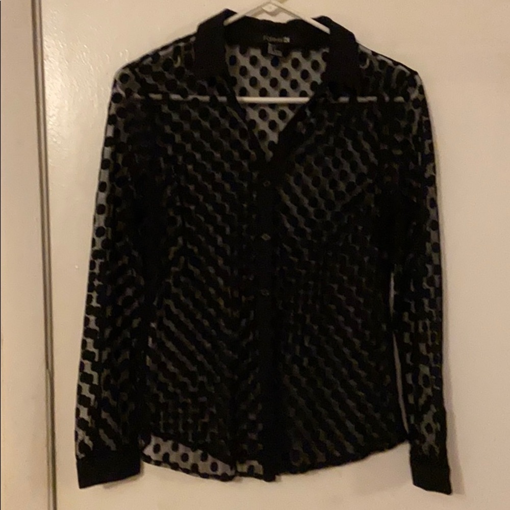 Ladies black sexy shirt